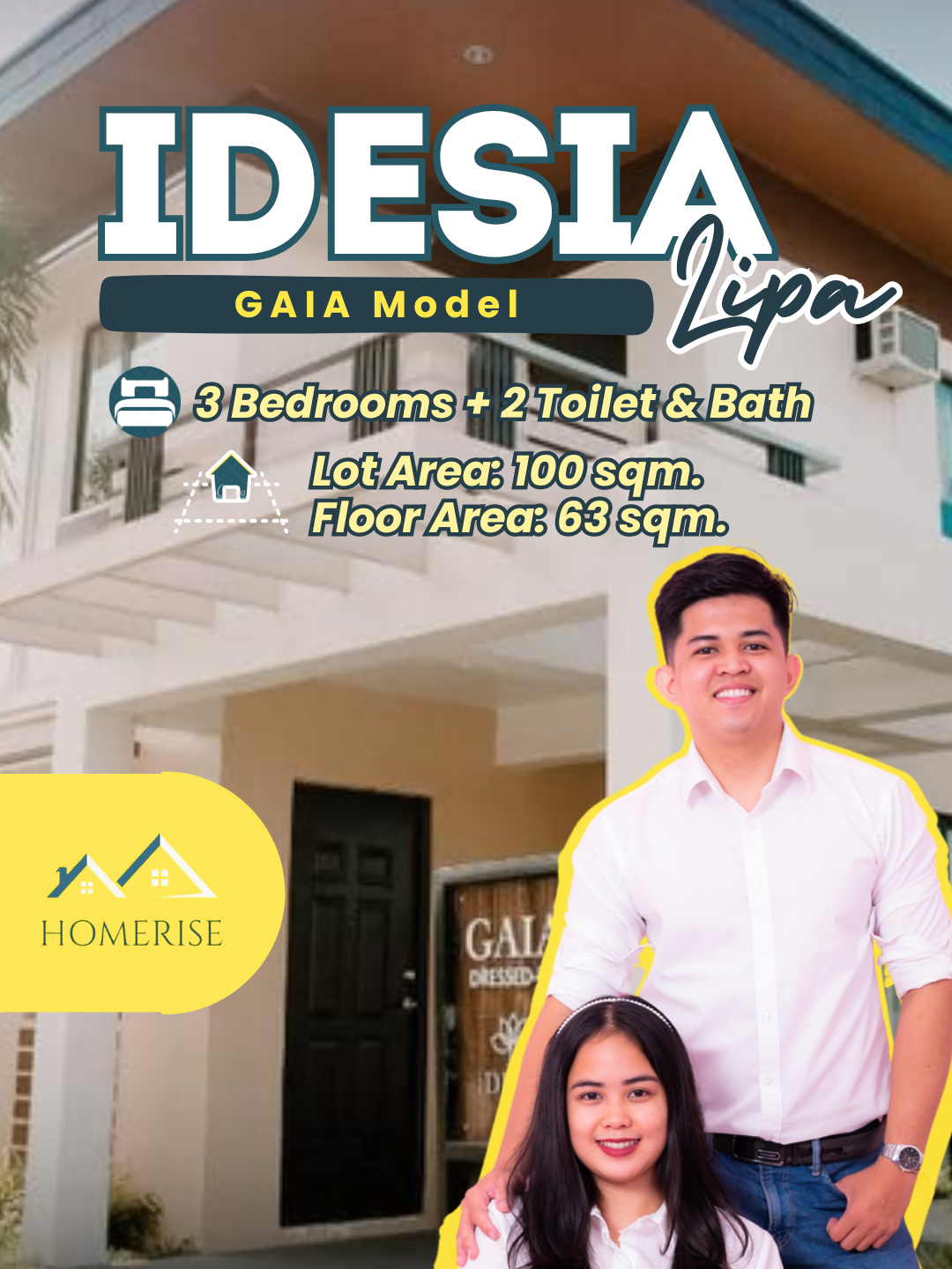 𝐆𝐚𝐢𝐚 is ideal for you who want to settle down in a safe, secure and quality space where you can grow happily as a family in a community you can be proud of. 𝐈𝐃𝐄𝐒𝐈𝐀 𝐋𝐈𝐏𝐀 📍Inosluban, Lipa City, Batangas 𝐆𝐚𝐢𝐚 𝐌𝐨𝐝𝐞𝐥 - 𝐒𝐢𝐧𝐠𝐥𝐞 𝐃𝐞𝐭𝐚𝐜𝐡𝐞𝐝 Lot Area: 100 sqm Floor Area: 63 sqm ➡️3 bedrooms ➡️2 toilet&bath ➡️Living and dining area ➡️Balcony ➡️Carport ⭐️Amenities  🔸 Clubhouse 🔸 Playground 🔸 Basketball Court 🔸 Badminton Hall 🔸Tennis Court 🔸Gazebo 🔸Adult&Kiddie Pool 🔸 Amphitheatre 🔸Pet Park 🔸Garden For inquiries & actual presentations: Feel free to connect with us:  𝐁𝐫𝐲𝐚𝐧 & 𝐂𝐚𝐫𝐢𝐧𝐚 𝐌𝐞𝐝𝐞𝐥 +639661408017 Real Estate License: ✅PRC RES 000603 ✅𝘗𝘙𝘊 𝘙𝘌𝘉: 31462 ✅𝘏𝘓𝘜𝘙𝘉 𝘚𝘛𝘙𝘍𝘖-𝘉-003675  tags:  #Idesia #IdesiaLipa #PhilippineHomeOwnership #BuyPHProperty #HouseHuntingPH #PHRealEstateInvesting #PinoyHomeOwners #PropertyInvestmentPH #FirstTimeBuyersPH #PHHomeSweetHome #AffordableHomesPH #DreamHousePH #HouseGoalsPH #InvestInYourFuturePH #PilipinasPropertyBuyers #PHRealEstateMarket #HomeBuyersParadisePH #OwnYourHomePH #PhilippineHousingMarket #HouseBuyingJourneyPH #HomeOwnershipGoals #InvestmentPropertiesPH #fyp #fypシ