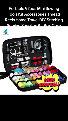 Portable 97pcs Mini Sewing Tools Kit Accessories Thread Reels Home Travel DIY Stitching Sewing Supplies Kit Box Case #malaysia #KitaJagaKita #fypシ゚viral #viraltiktok #fyp 