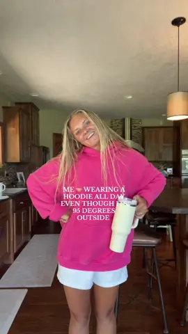 sorry not sorry!! #hoodie #Summer #relatable #comfyclothes #besthoodie #pinkhoodie #girlthings #fashion 