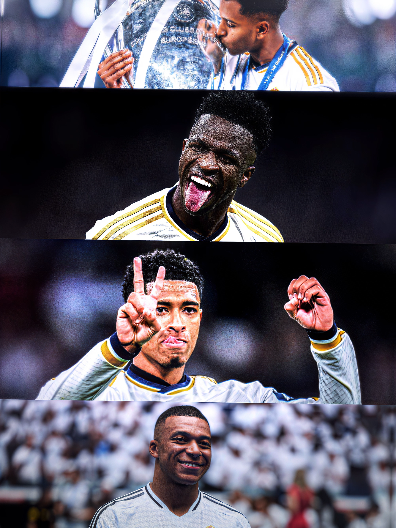 Football isn't Ready for This Front Four 🥱🔥 || Editing Course link in bio! || #foryou #viral #aftereffects #rodrygo #vinicius #bellingham #mbappe