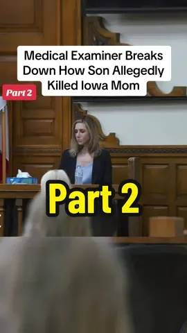 Medical Examiner Breaks Down How Son Allegedly Killed Iowa Mom #crime #truecrime #truestory #case #viral #fyp #murder #usa #foryou 