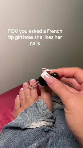 We mean strictly business 💅 #frenchtip #frenchtipnails #pedicure #feet #toes 