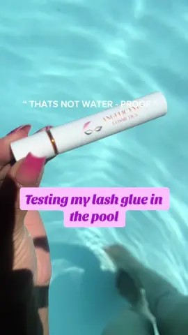 Our lash glue isn't just waterproof; it's sweat-proof and cry-proof too! Get yours from our TikTok shop today! 😊 #lashglue #lashes #striplashes #waterprooflashglue 