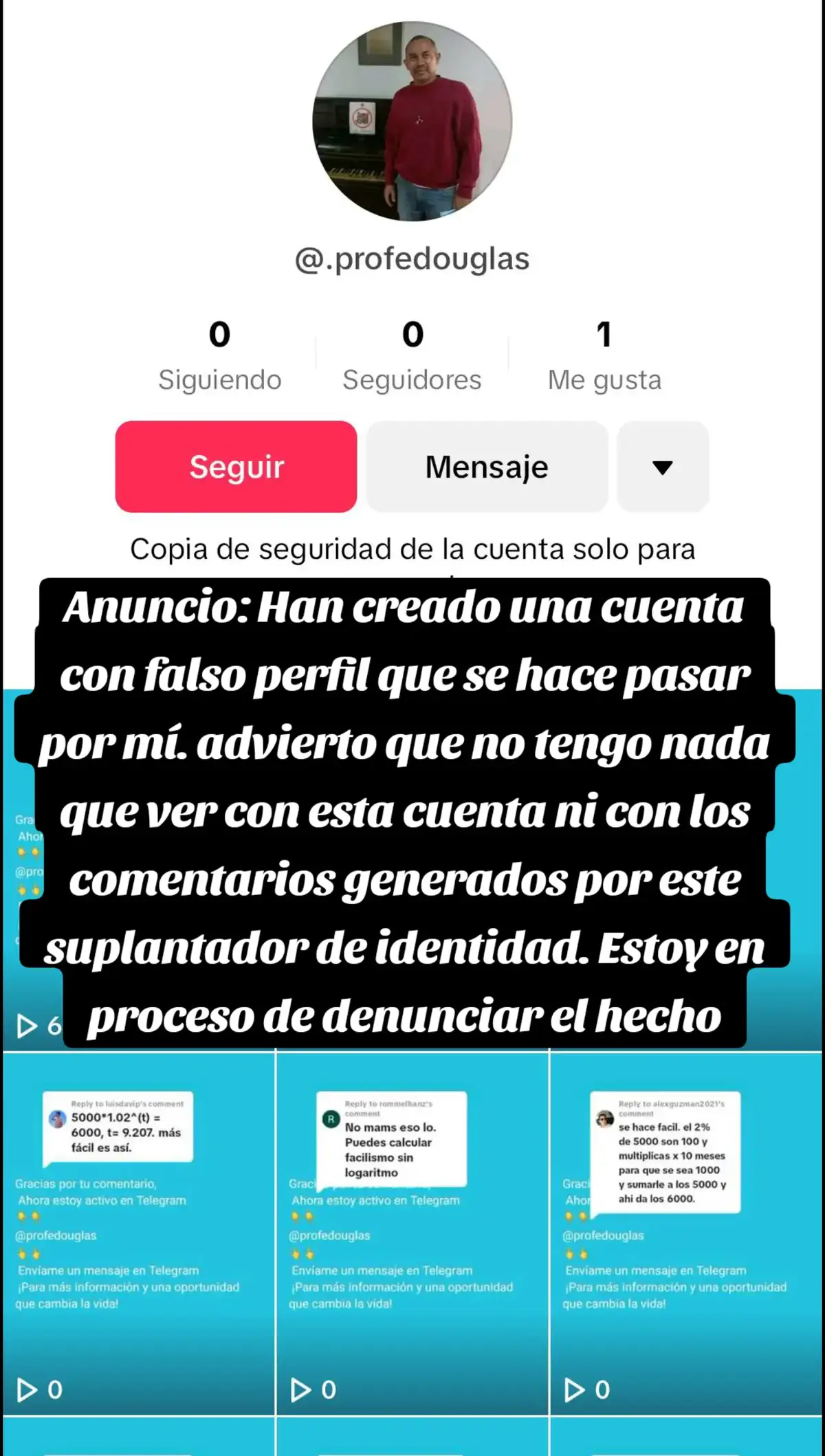 anuncio de advertencia cuenta de profedouglas #profedouglas #elprofedouglas #anuncio #advertencia #profesor #viral 