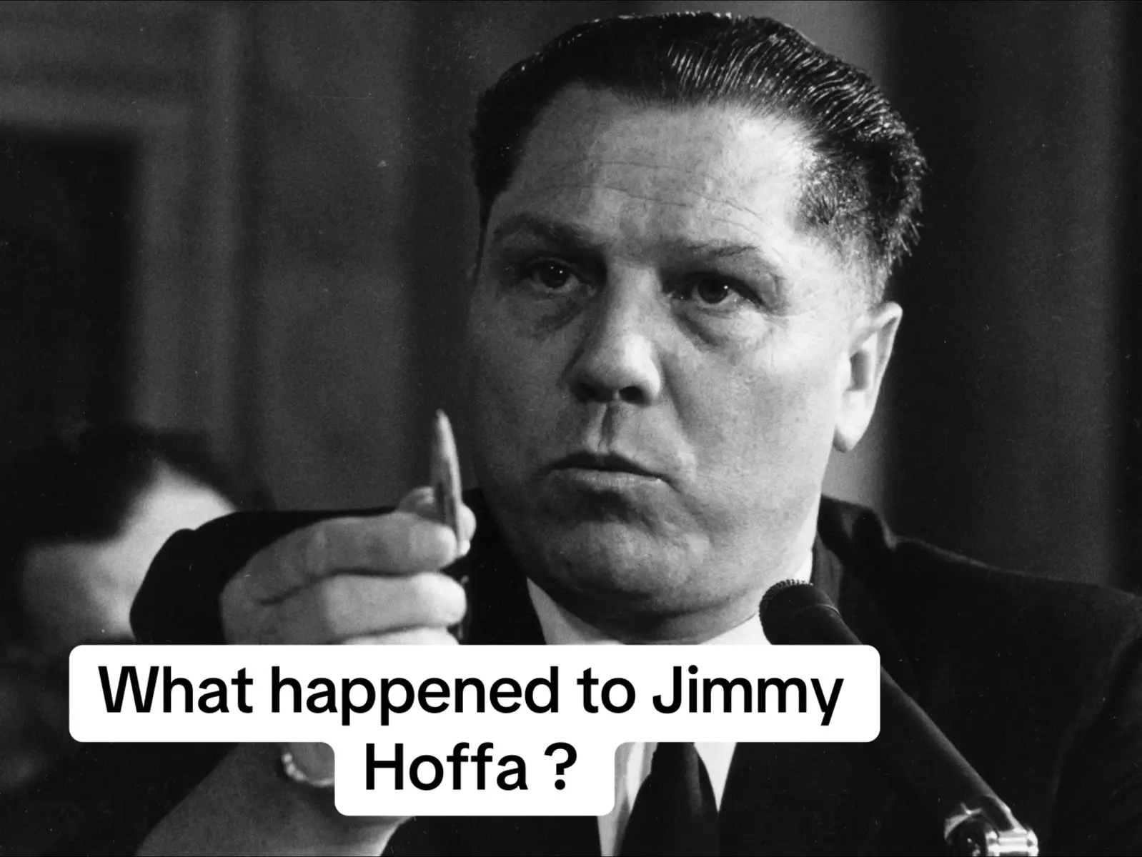 He was a labor union leader who served as the president of the International Brotherhood of Teamsters from 1957 until 1971. Hoffa was born in Brazil, Indiana, on February 14, 1913, to John and Viola Hoffa. His father, who was of German descent from what is now referred to as the Pennsylvania Dutch, died in 1920 from lung disease when Hoffa was seven years old. Hoffa married Josephine Poszywak, an 18-year-old Detroit laundry worker of Polish heritage, in Bowling Green, Ohio, on September 25, 1937.   They had two children: a daughter, Barbara Ann Crancer, and a son, James P. Hoffa. The Hoffas paid $6,800 in 1939 for a modest home in northwestern Detroit. Hoffa began union organizational work at the grassroots level as a teenager through his job with a grocery chain, which paid substandard wages and offered poor working conditions with minimal job security  By 1932, after refusing to work for an abusive shift foreman, Hoffa left the grocery chain, partly because of his union activities. He was then invited to become an organizer with Local 299 of the Teamsters in Detroit. The Teamsters, founded in 1903, had 75,000 members in 1933.  Hoffa worked to defend the Teamsters from raids by other unions, including the Congress of Industrial Organizations, and he extended the Teamsters' influence in the Midwest from the late 1930s to the late 1940s. Although he never actually worked as a truck driver, he became president of Local 299 in December 1946. At the 1952 IBT convention in Los Angeles, Hoffa was selected as national vice-president by incoming president Dave Beck, the successor to Daniel J. Tobin, who had been president since 1907. Hoffa took over the presidency of the Teamsters in 1957, at the convention in Miami Beach, Florida Hoffa had first faced major criminal investigations in 1957, as a result of the McClellan Committee. On March 14, 1957, Hoffa was arrested for allegedly trying to bribe an aide to the Select Committee. When John F. Kennedy was elected president in 1960, he appointed his younger brother Robert as Attorney General. Robert Kennedy had been frustrated in earlier attempts to convict Hoffa,   In May 1963, Hoffa was indicted for jury tampering in Tennessee, charged with the attempted bribery of a grand juror during his 1962 conspiracy trial in Nashville. Hoffa was convicted on March 4, 1964, and subsequently sentenced to eight years in prison and a $10,000 fine Hoffa was convicted in a second trial held in Chicago, on July 26, 1964, on one count of conspiracy and three counts of mail and wire fraud for improper use of the Teamsters' pension fund, and sentenced to five years in prison. On December 23, 1971, less than five years into his 13-year sentence, Hoffa was released from prison when US President Richard Nixon commuted it to time served In 1973 and 1974, Hoffa asked him for his support to regain his former position, but Provenzano refused and threatened Hoffa by reportedly saying he would kidnap and eviscerate his grandchildren. Hoffa disappeared on July 30, 1975, after he had gone out to the meeting with Provenzano and Giacalone Between 2:15 and 2:30 p.m., an annoyed Hoffa called his wife from a payphone on a post in front of Damman Hardware, directly behind the Machus Red Fox, and complained that Giacalone had not shown up and that he had been stood up. His wife told him she had not heard from anyone. He told her he would be home at 4:00 p.m.,  The FBI estimates that Hoffa left the location without a struggle around 2:45–2:50 p.m. One witness reported seeing Hoffa in the back of a maroon 