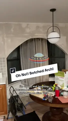Replying to @J Botched Arch Storytime ✨ I feel like we've all been there with projects before: when you keep going, even though you know it feels off! OK, maybe some of you wouldn't have made it as far as I did with the alien UFO shaped monstrosity I made 😫  But it’s now one of my fav DIYs! Follow along for all the DIY ups and downs of the journey with me here!!🛠️ #dwellaware #homerenovation #diyproject #arch #breakfastnook #storytime #diyfail #diyer