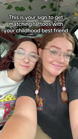 weve been talking about this since we were 8 🥹💕 @Gabs💗 #fyp #matchingtattoos #bestfriend 