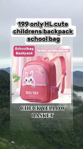 HL cute  childrens backpack vibrant  playful colors cute bunny bear designs soft durable fabric spacious compartment adjustable straps waterproof schoolbag for school #affiliate #fyp #affiliatetiktokshop #viral 