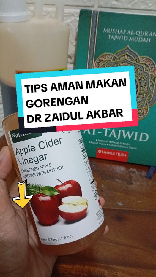 Tips aman makan gorengan manfaat cuka apel dr zaidul akbar #gorengan #cukaapel #drzaidulakbar #makangorengan #manfaatcukaapel 