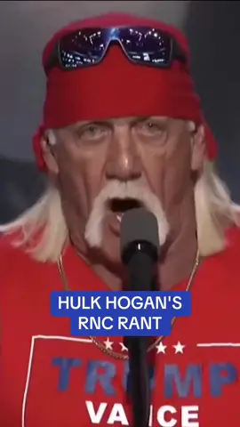 WWE legend Hulk Hogan signed off his RNC speech with a wild rant. #trump #trump2024 #rnc #rnc2024 #politics #trumprally #republican #republicans #hulkhogan #WWE #wrestling #jdvance 