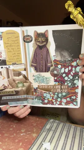 Oh ok #ktscanvases #junkjournalideas #journalwithme #junkjournaling #scrapbookjournal 
