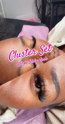 Stunning eyes with our Wispy Strip Lash Cluster Set! Available in different levels of fullness to suit your desires! #clusterlashes #lashclusters #clusterlashtech #lashes #beauty #beginnerlashtech #fyp #bramptonlashes #style #fyppppppppppppppppppppppp #torontolashes #vacalashes #wispylashes #volumelashes #trending #CapCut 