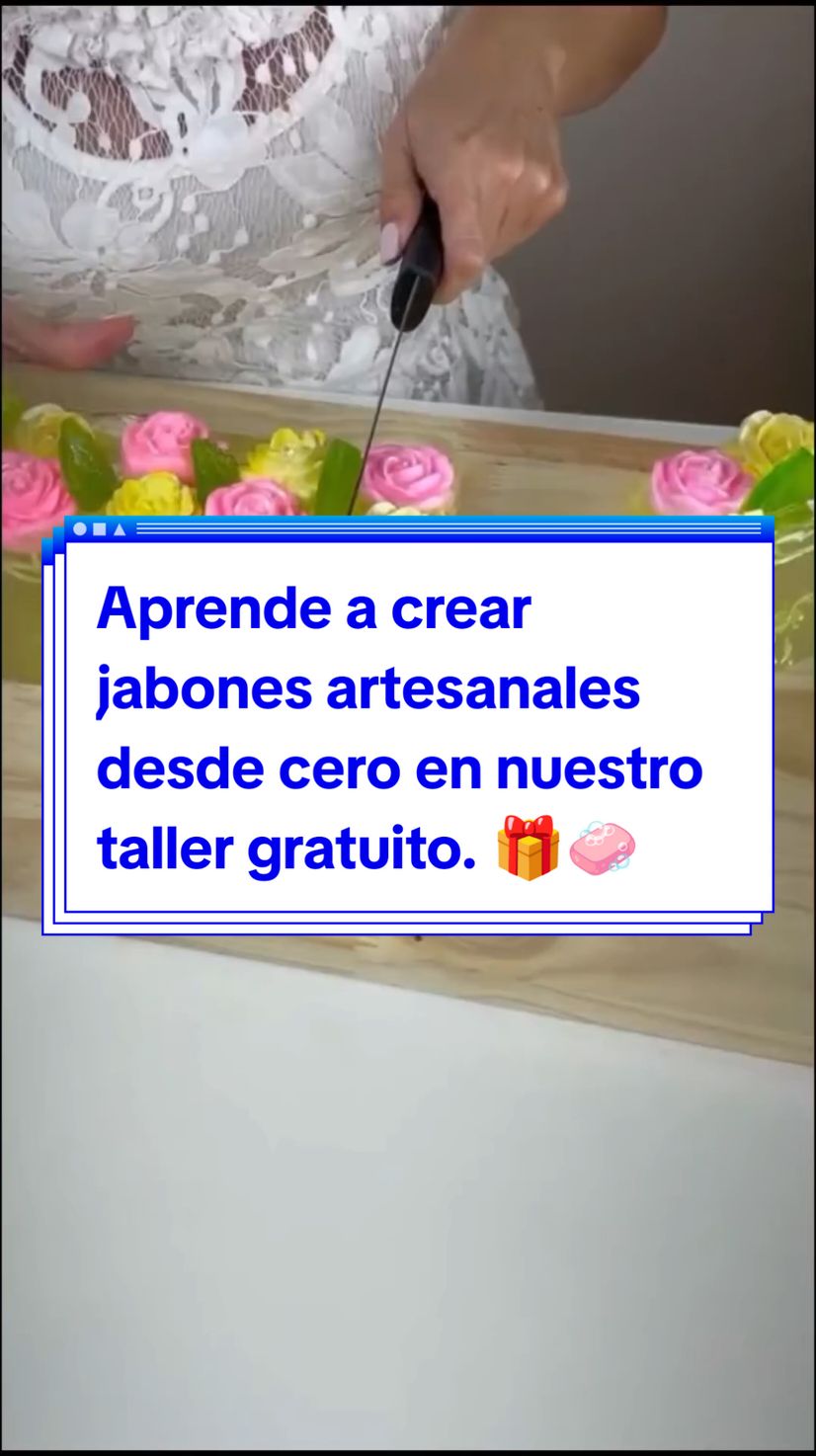 Aprende a crear jabones artesanales desde cero en nuestro taller GRATUITO 🎁 Ingresa al enlace de mi perfil y únete a mi grupo de WhatsApp. #manualidades #jabonescaseros #jabonartesanal #jabondeglicerina #jabonesartesanales #cosmeticosnaturales #negocioentendencia #emprendimiento #glicerina 