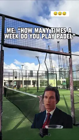 How many times a week do you play padel?😅🎾 #padelmania #padelspain #lovepadel #padeltips #padelworld #padelgirl #worldpadeltour #padelpro #padelitalia #padelsweden #padeltennis #padelroma #padelusa #padeladdict #padel #padelmexico #padelargentina #padeldubai #padeltennis #justforfun #memesdaily #dailymemes  @kennytheconcreteguy 🎥