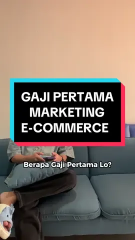 Gaji Pertama Marketing Online E-Commerce💸 #fyp #bisnismillenial #gajipertama #marketing #ecommerce 