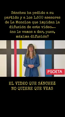 Sánchez ha pedido a su partido y a los 1.500 asesores de La Moncloa que impidan la difusión de este video… pues, máxima difusión? #begoñagomezimputada #pedrosanchezdimision #rojosdemierda #psoedimision 