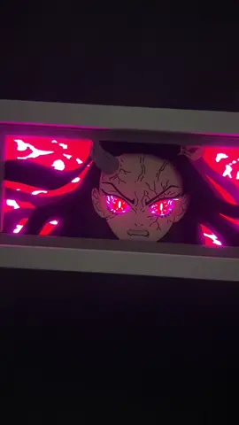 nezuko lightbox #demonslayer #light #lightbox #DIY #desksetup 