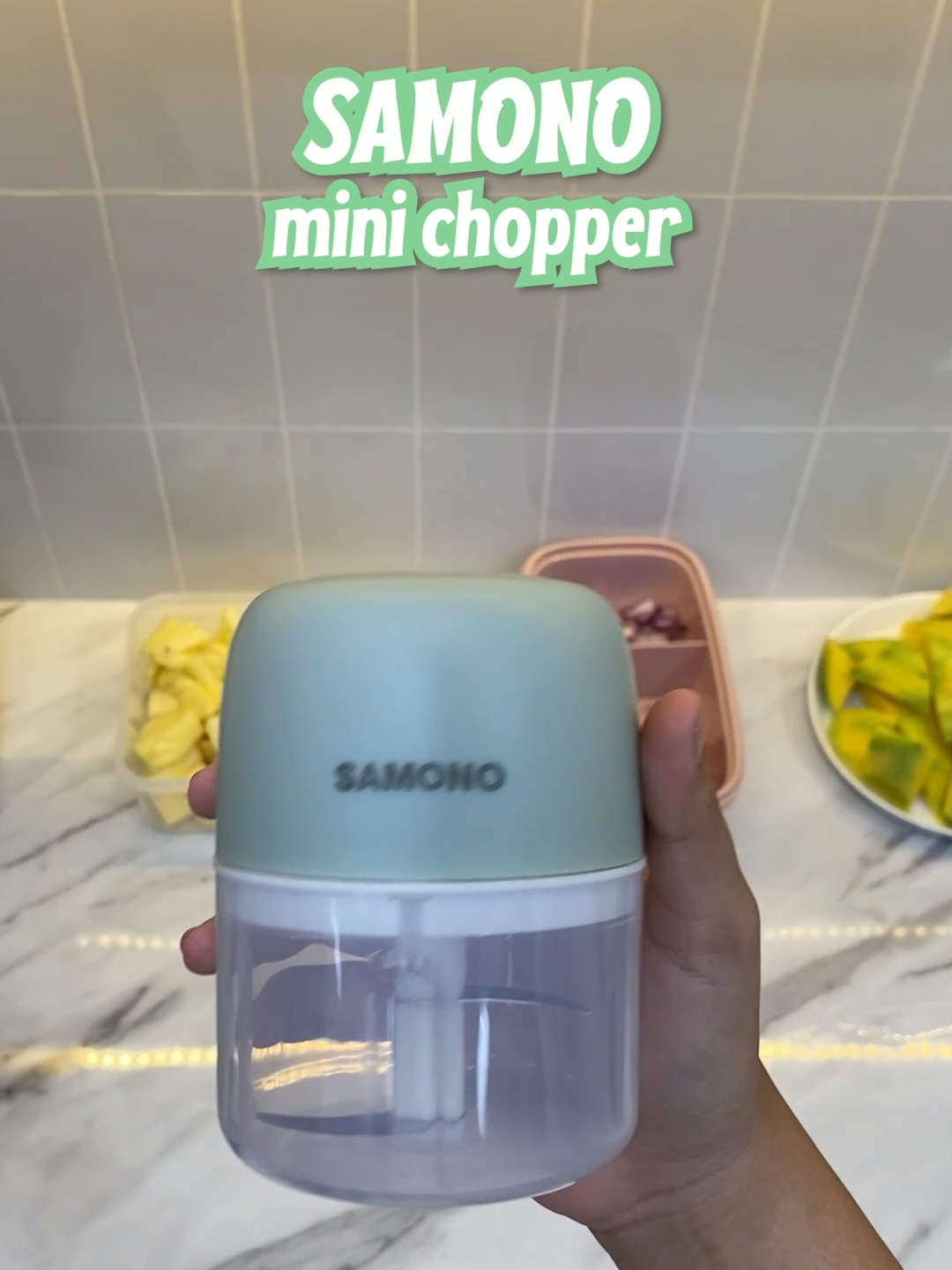 Potong bawang sekarang gak perlu keluar air mata, karena ada chopper mini ini yang membuat semuanya jadi lebih mudah Di CO yaa #samono #samonoindonesia #chopperbawang #choppermini