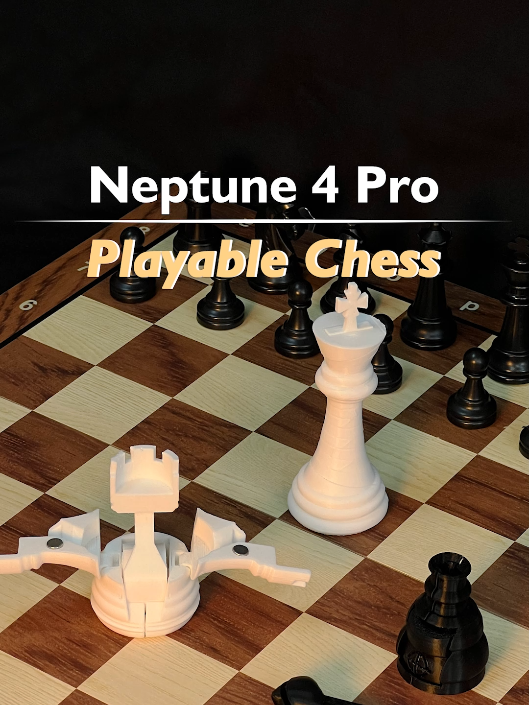 Come and try out these fun models!  Printer: Neptune 4 pro  design by pygmallionaire  Model from THANGS   #elegoo #3dprinting  #3dprint  #maker  #DIY  #satisfyingvideo  #3dprinter  #asmrvideo  #asmr  #3dprintingasmr  #memes  #technology  #chess  #checkmate