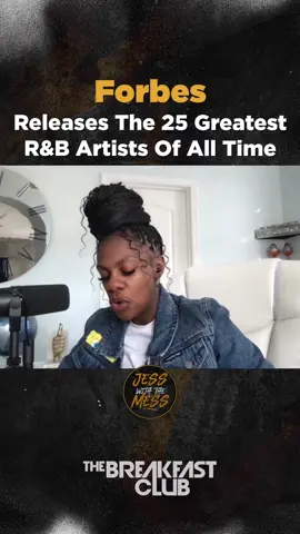 #JessWithTheMess: Forbes announces Top 25 Greatest R&B Artists Of All Time! 👀 What do you think about this list ⤵️ #iheartradio