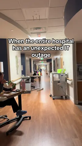 Despite how it looks… probably one of the most stressful shifts ive had in a while.  Luckily, my crew is the best!  Were you affected by the huge IT outage?  #itoutage #microsoft #crowdstrikeoutage #nursesoftiktok #nursetok #nurseproblems #laboranddelivery #laboranddeliverynurse #technicaldifficulties #nurses #crowdstrike 