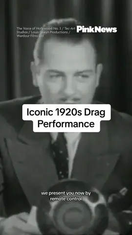 Actor and performer Julian Eltinge introduced as a female impersonator performing on ‘The Voice of Hollywood’ in 1929… #lgbtq #drag #1920s #dance 