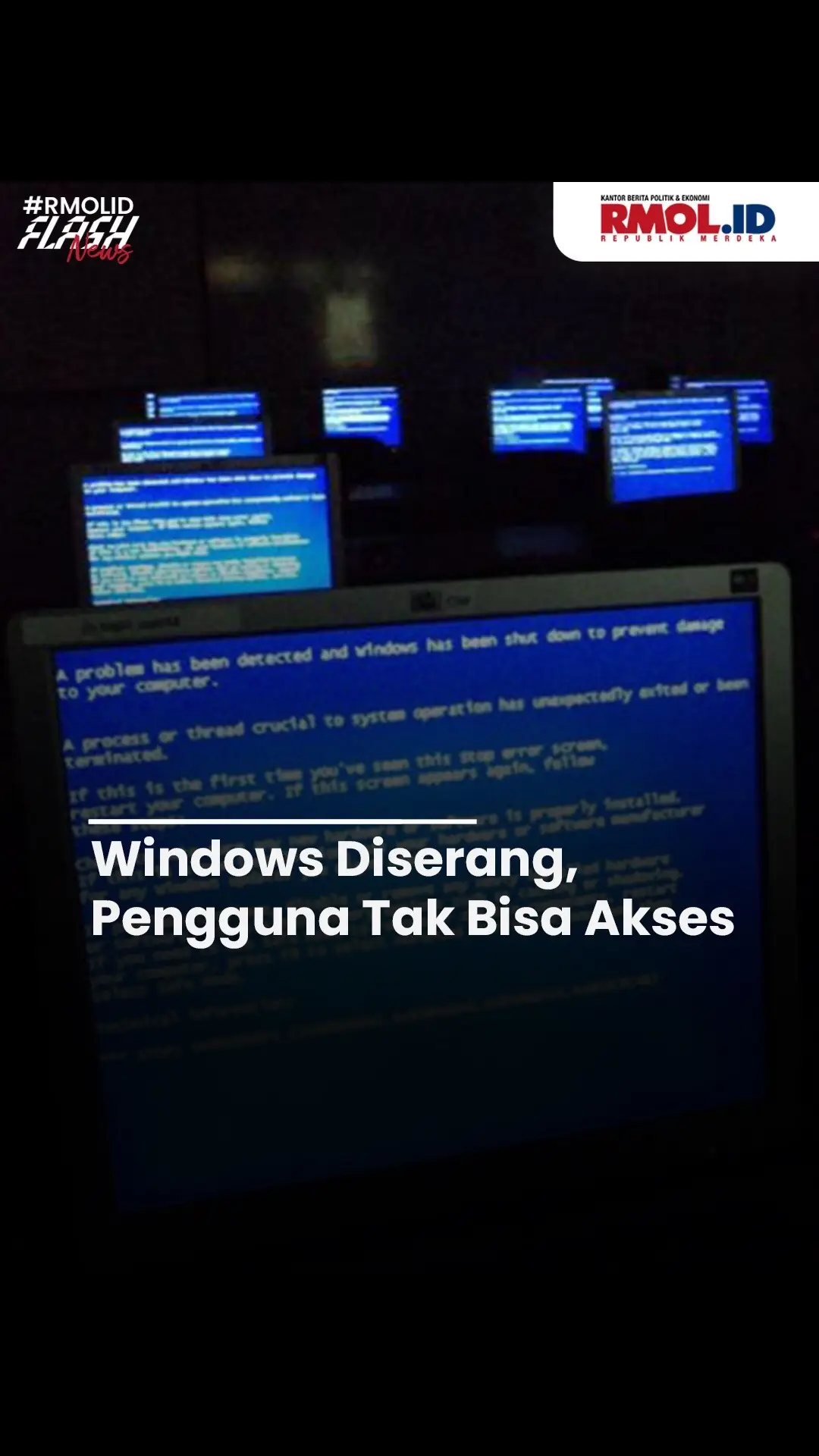 Windows Diserang, Pengguna Tak Bisa Akses Jutaan pengguna Microsoft Windows di seluruh dunia mengalami Blue Screen of Death (BSOD) yang membuat perangkat PC mati atau atur ulang secara tiba-tiba, pada Jumat (19/7). Hal itu disebabkan karena pembaharuan CrowdStrike 