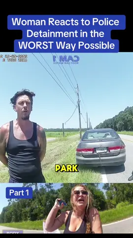 Woman Reacts to Police Detainment in the WORST Way Possible