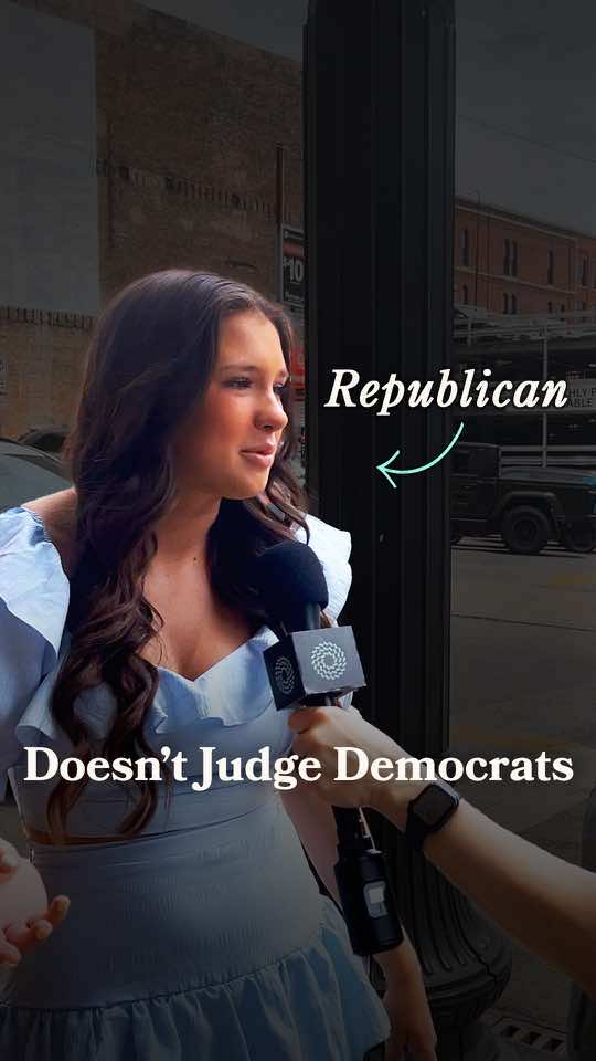 It’s not “bad” to disagree… it’s how we disagree that matters. Everyday Americans explore what divides us and understand what unites us. #StreetInterview #Democrat #Republican #FYP 