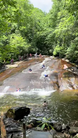 Sliding rock was such a good time! This is your sign to go if you’ve never been!! ⛰️ #mountaintrip #slidingrock #slidingrocknc #CapCut #funtimes #mountains 