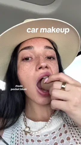 on the way to the beach for the weekend ⭐️ quick car makeup with products listed 