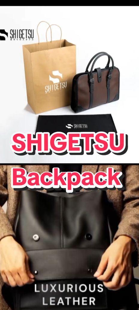 Shigetsu Leather Backpack #bag #bags #shigetsu #backpack #leatherbag #schoolbag #shigetsubag 