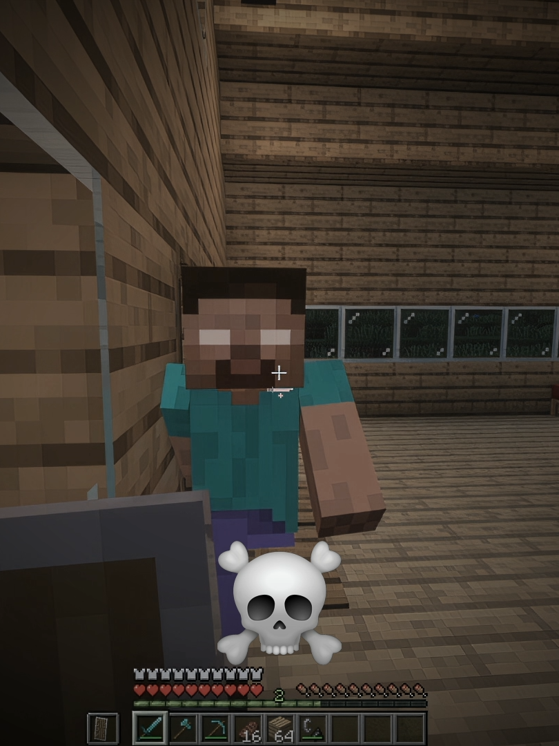who we hiding from? #Minecraft #herobrine #trend