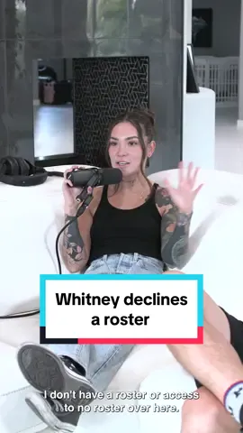 No, No, No No. No roster. Let's get Whitney a roster, Scottsdale.  #podcast #relationships