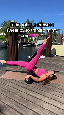 Some of my fave core burners on the foam roller to target the lower abs🩷🪄  Set from @Kosha Fit 🫶#foamrollerworkout #athomepilates #athomeworkout #workoutsforwomen #abburner #coreburner #coreworkout 