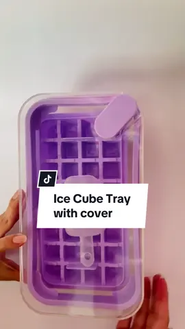 OMG! Super ganda nitong Ice cube tray with cover😭🫶🏻 #icecubetray #purple #ice #icecubemolder #molder #icecube 