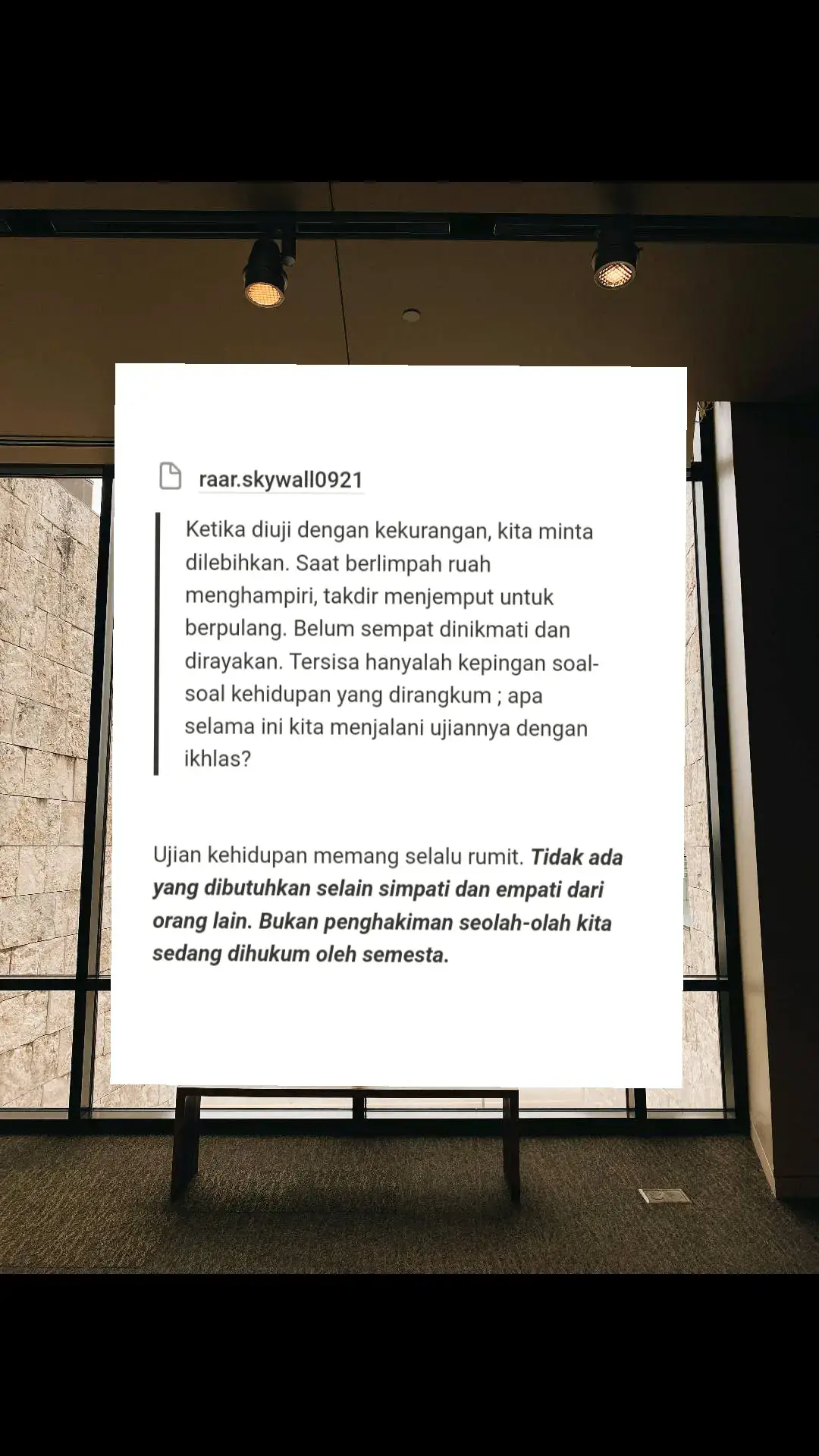 #foryou #fypシ #foryoupage #sindiranislamic #selfhelp #cobaanhidup #quoteoftheday #foryoupageofficiall 