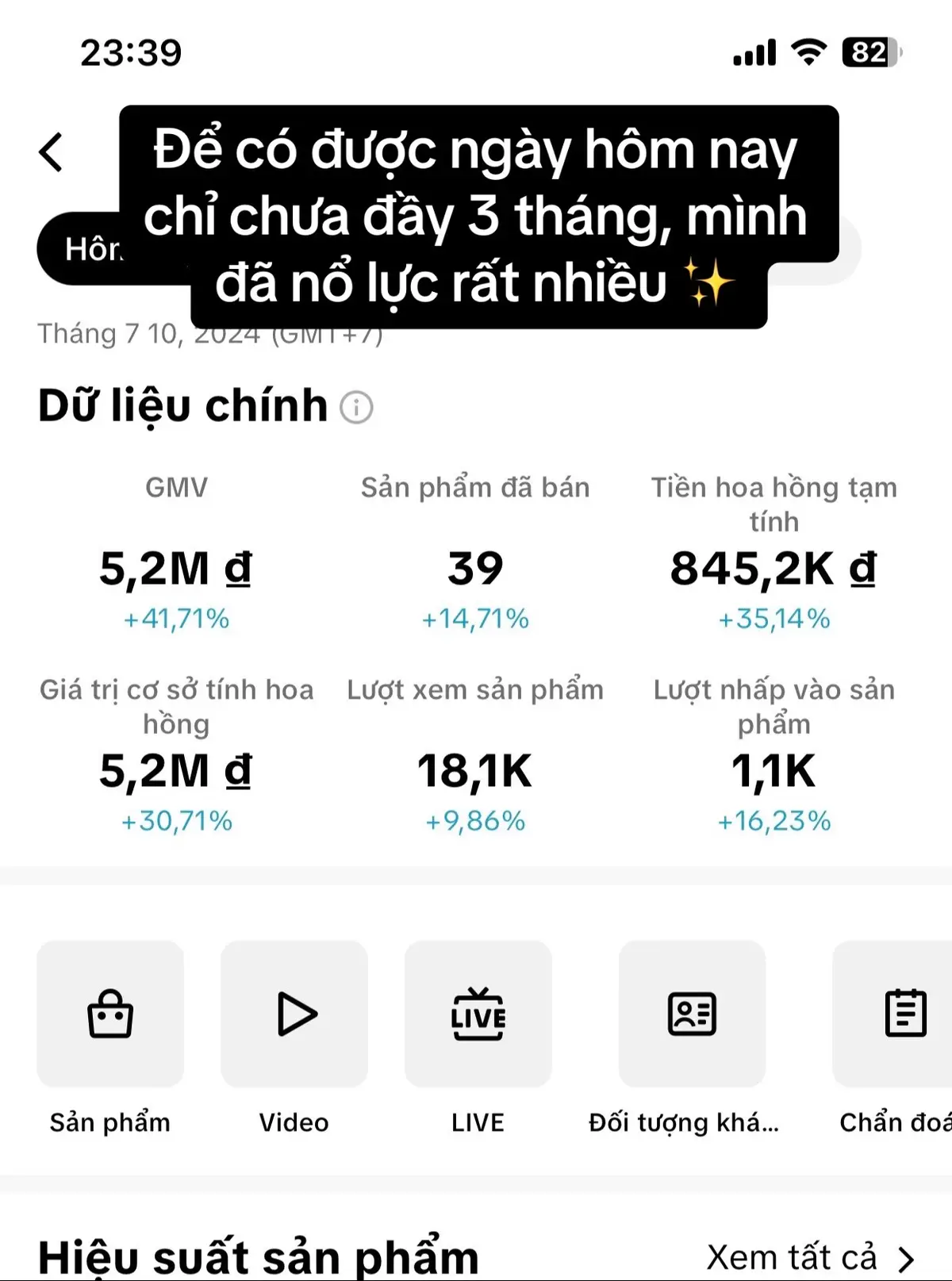 Hành trình phía trc còn dài, thành quả hôm nay là nỗ lực và thất bại bản thân ở quá khứ✨Cám ơn các bạn đã yêu thương❤️ #affiliate #LearnOnTikTok  #tiepthilienket #dongluc  #kinhnghiem  #ngocthanhngo  #tinireview 