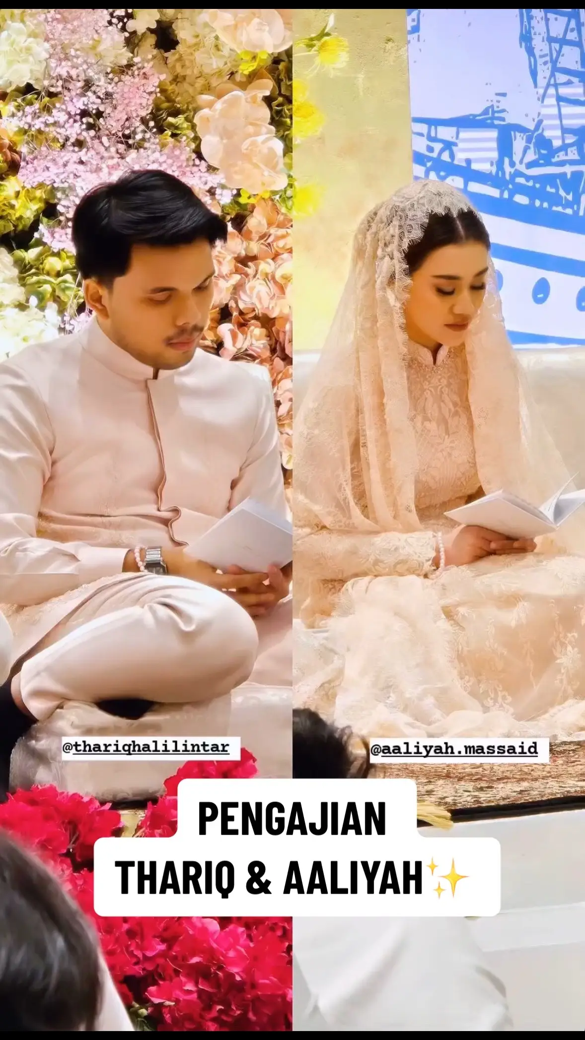 MasyaAllah cakep dan cantik nya calon manten🥹🤗🤲🏼 @thariqhalilintar @aaliyahmassaid  #thariqhalilintar #aaliyahmassaid  #thariqaaliyah #aalthor #kiTAberdua #fyp 