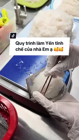 Quy trình làm Yến Tinh Chế của nhà em ạ | Phương Anh Yến Sào 🥰🥰 #yensao #yensaophuonganhcom #xuhuong 