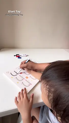 Affordable erasable tracing book for you little ones matututo sila makakatipid ka pa kasi di mo na kailangan mag print. #Elartoy #elartoyofficial #educational #fyp #tracingbook