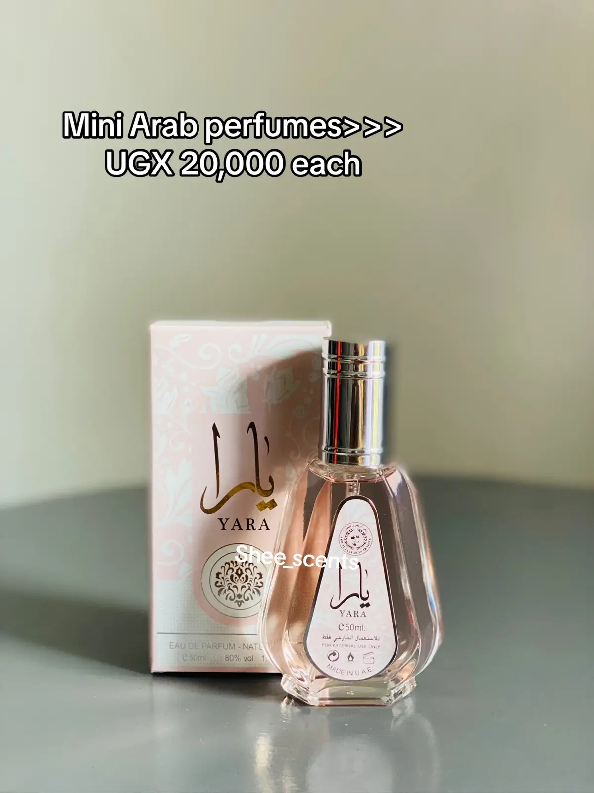 Grab yourself mini Arab perfumes at only ugx 20,000. 📞0754830032/0772383508 for inquiries. We do deliveries. #perfume #perfumetiktok #fy #shee_scents