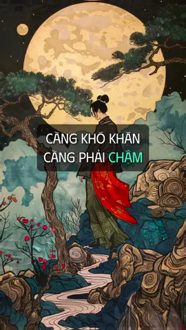 Càng khó khăn, càng phải chậm, nhớ nhé các bạn. #baihoccuocsong #phattrienbanthan #cogangtungngay #suthatla #tuduythanhcong 