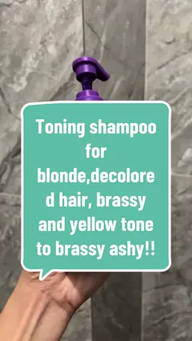 Anti Brass Toning color shampoo blonde enhance + color toning shampoo for blonde,super lighted bleached or decolored hair neutralize brassy and yellow tone brassy to ashy!!! #toningshampoo #shampoo #fyp 