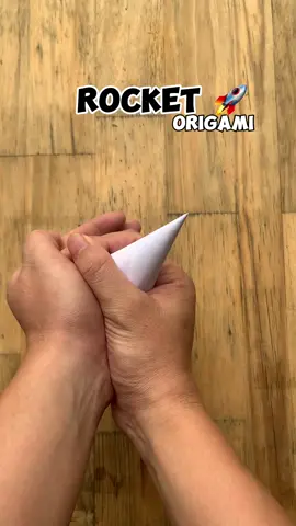 Make rockets that make loud noises 🚀 #origami #DIY 