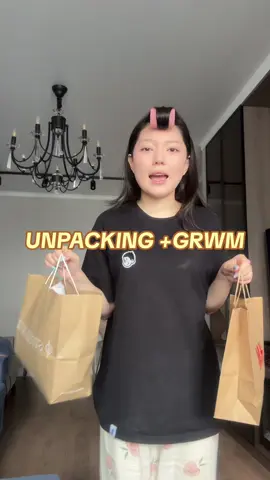 ig:aaraiilymm я не опоздала 🕺🏻 #grwm #unpacking #косметика #грвм #распаковка 