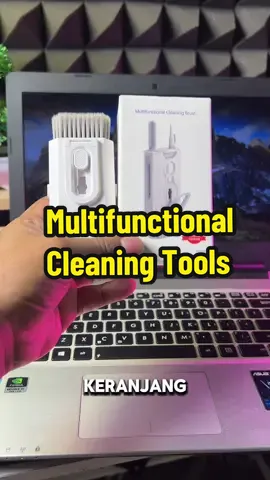 Alat multifungsi untuk bersihin laptop dan device lainnya #pembersihlaptop #tools8in1 #cleaningbrushkit #pembersihkeyboard #cleaninglaptop 