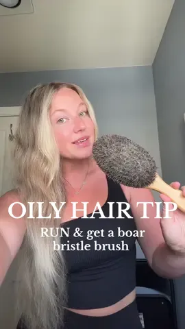 I have been using this brush for 10-11 months now and I LOVE only 30 in stock run! #beautyhacks #oilyhair #oilyhairhack #oilyhairtips #hairbrushing #hairtips #finehair 
