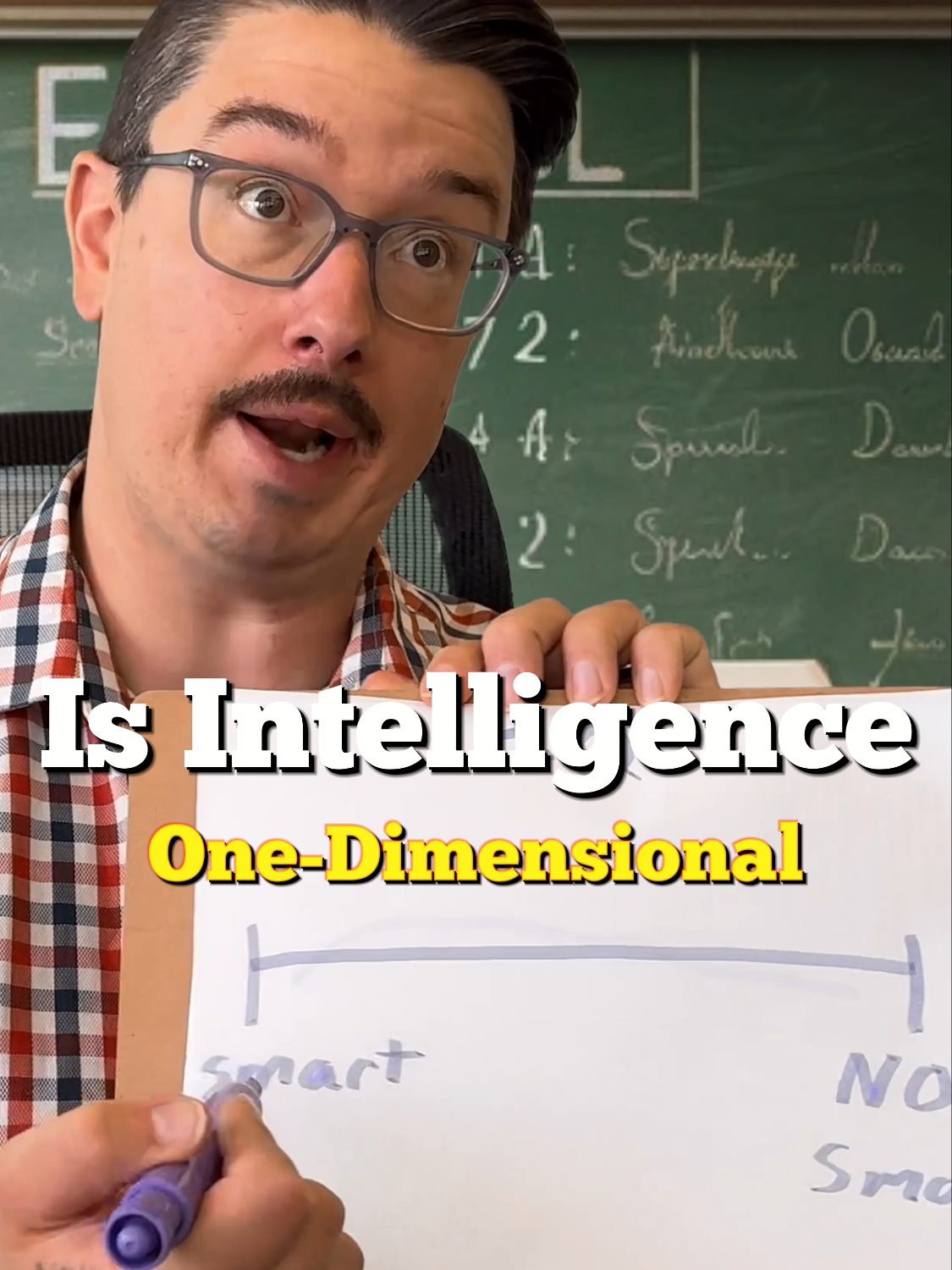 Can intelligence be measured on a one dimensional scale? Why do so many of us still talk like it can be? #neurodivergent #intelligence #pyschology #MentalHealth #neurodivergent #audhd