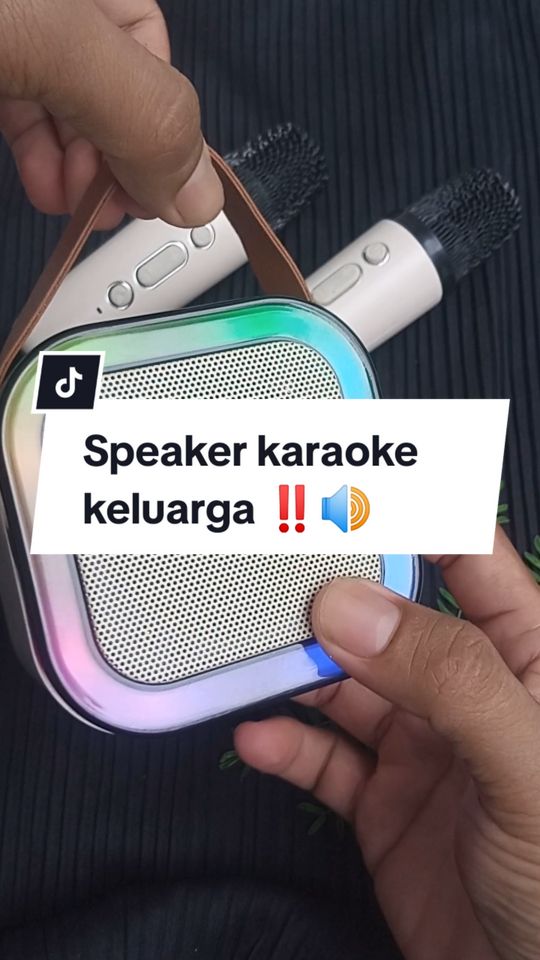 speaker karaoke BLUETOOTH portabel wireless mini dapat 2 mic #speaker #musikboxbloutooth #speakerkaraoke 